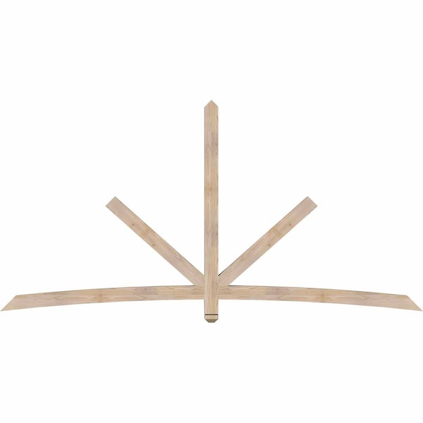 Ekena Millwork Alberta Smooth Timber Gable Bracket, Douglas Fir, 108"W x 54"H x 3 1/2"D x 3 1/2"F, 12/12 Pitch GBW108X54X0404ALB00SDF - main